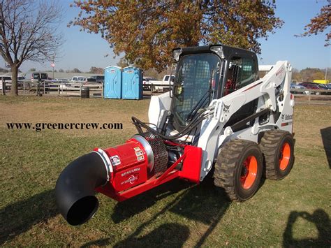 mini skid steer leaf blower|skid steer leaf blower attachment.